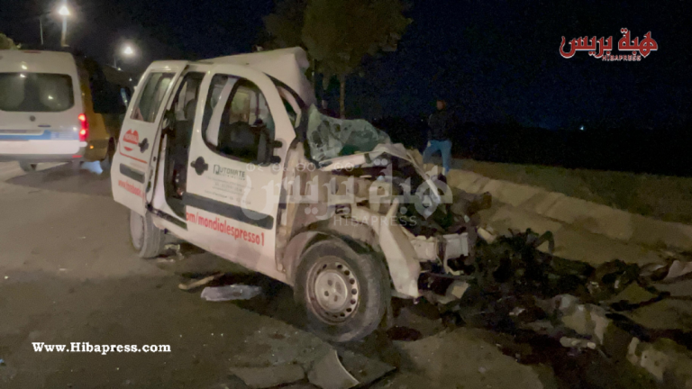 طنجة.. وفاة شاب ثلاثيني جراء حادثة سير ( صور)