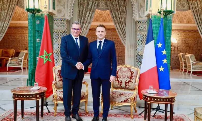 ماكرون يستقبل أخنوش ورئيسي مجلسي البرلمان (صور) ماكرون يستقبل أخنوش ورئيسي مجلسي البرلمان (صور)