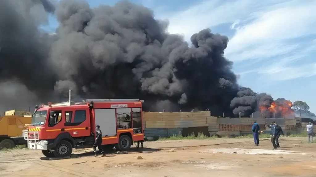 الدار البيضاء: الوقاية المدنية تسيطر على حريق بمنطقة الولفة