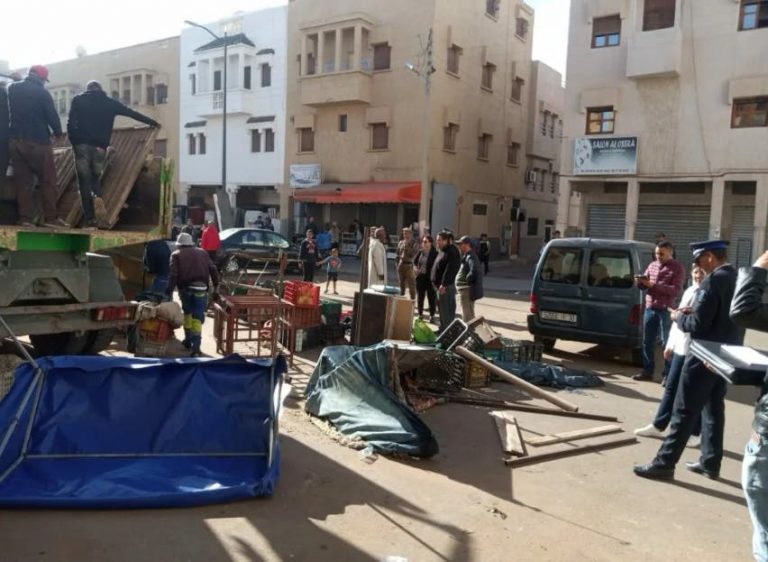 السلطات المحلية بأكادير تشن حملة جديدة ضد محتلي الملك العمومي
