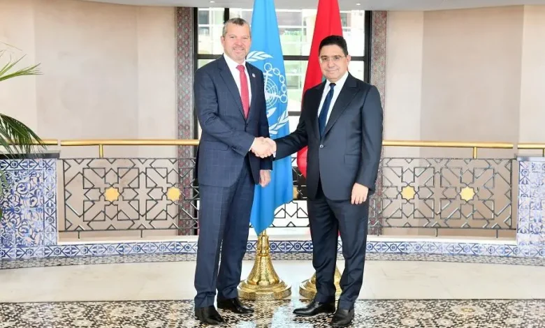 بوريطة يستقبل الأمين العام للمنظمة البحرية الدولية والأخير يشيد بالرؤية الملكية بوريطة يستقبل الأمين العام للمنظمة البحرية الدولية والأخير يشيد بالرؤية الملكية
