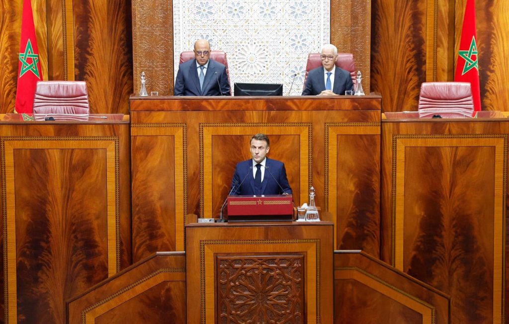 من البرلمان المغربي.. ماكرون يشكر المغاربة الذين ساهموا في تحرير فرنسا