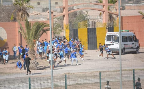 أحداث شغب مباراة شباب هوارة وأمل تزنيت تقود 21 شخصا للاعتقال