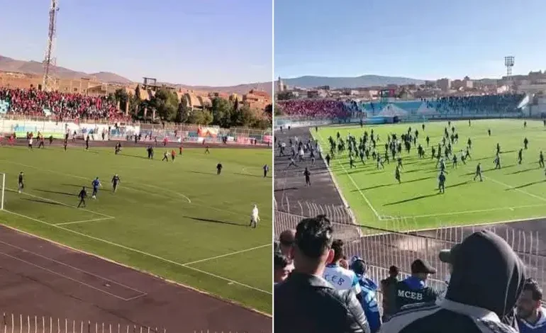 الملاعب الجزائرية تشتعل.. أحداث شغب خطيرة في الدوري الجزائري الملاعب الجزائرية تشتعل.. أحداث شغب خطيرة في الدوري الجزائري