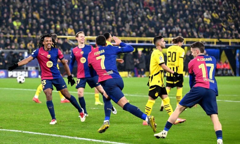 برشلونة يفوز على دورتموند في مباراة مثيرة بدوري أبطال أوروبا برشلونة يفوز على دورتموند في مباراة مثيرة بدوري أبطال أوروبا