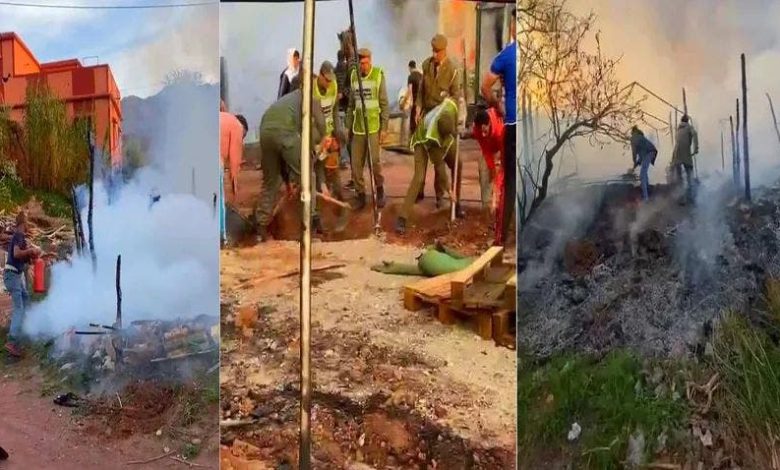 حريق مدمر يلتهم خيام متضرري زلزال الحوز ويكشف عن أزمة الإيواء حريق مدمر يلتهم خيام متضرري زلزال الحوز ويكشف عن أزمة الإيواء