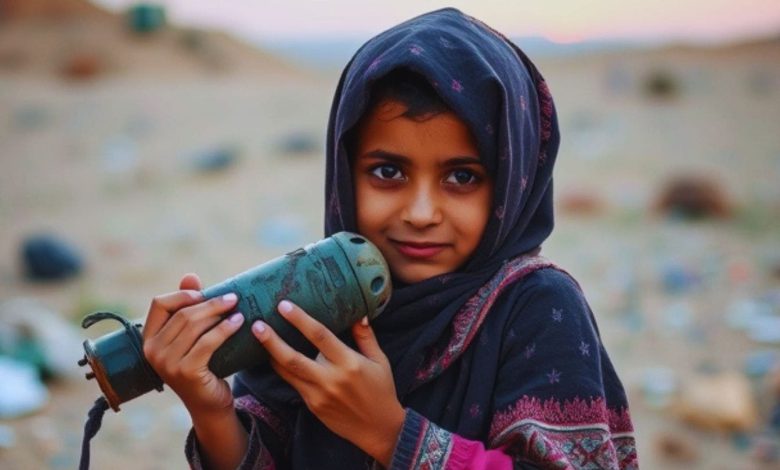 ظنته لعبة.. لغم يُنهي حياة طفلة عراقية في حادث مؤلم ظنته لعبة.. لغم يُنهي حياة طفلة عراقية في حادث مؤلم