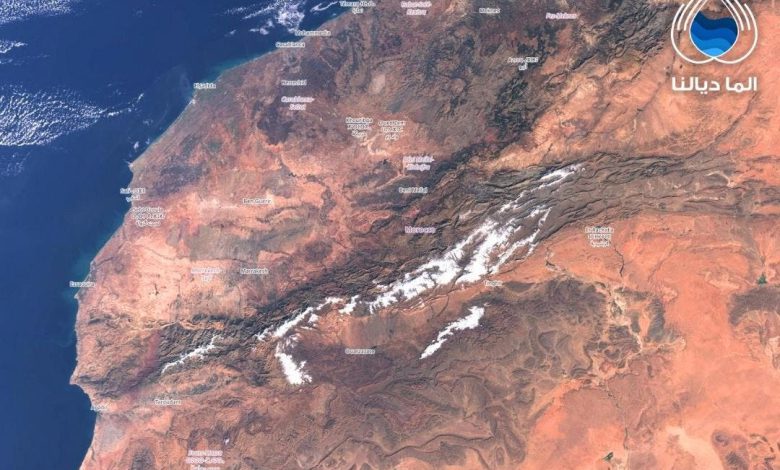 صورة عبر الأقمار الاصطناعية تُظهر التساقطات الثلجية بالمغرب صورة عبر الأقمار الاصطناعية تُظهر التساقطات الثلجية بالمغرب