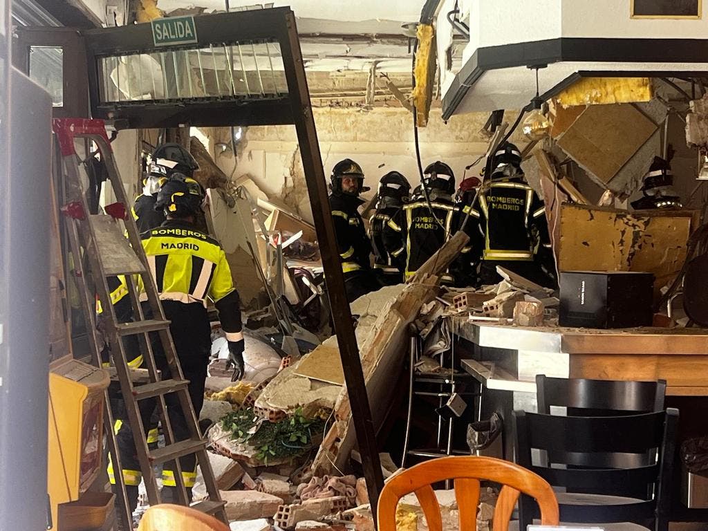 فيديو وصور صادمة لانفجار حانة في مدريد وإصابة العشرات
