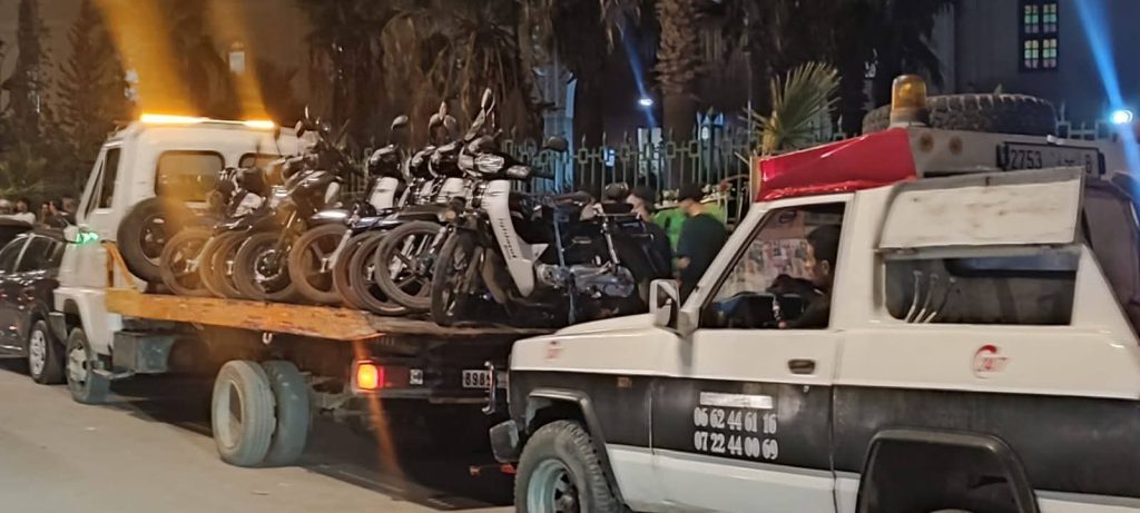 وجدة.. “كابوس الضوضاء” يطارد سكان حي القدس وحملة أمنية تحجز عشرات الدراجات