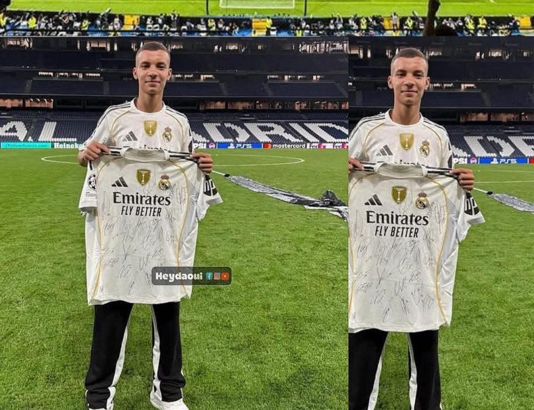 ريال مدريد يمنح الطفل المغربي عبد الرحيم أوحيدا شرف ضربة البداية أمام إسبانيول