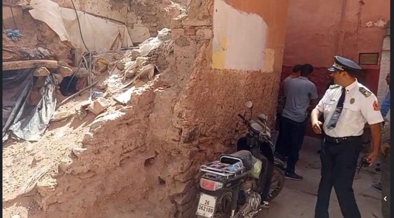 انهيار حائط منزل على عامل بناء يستنفر سلطات مراكش