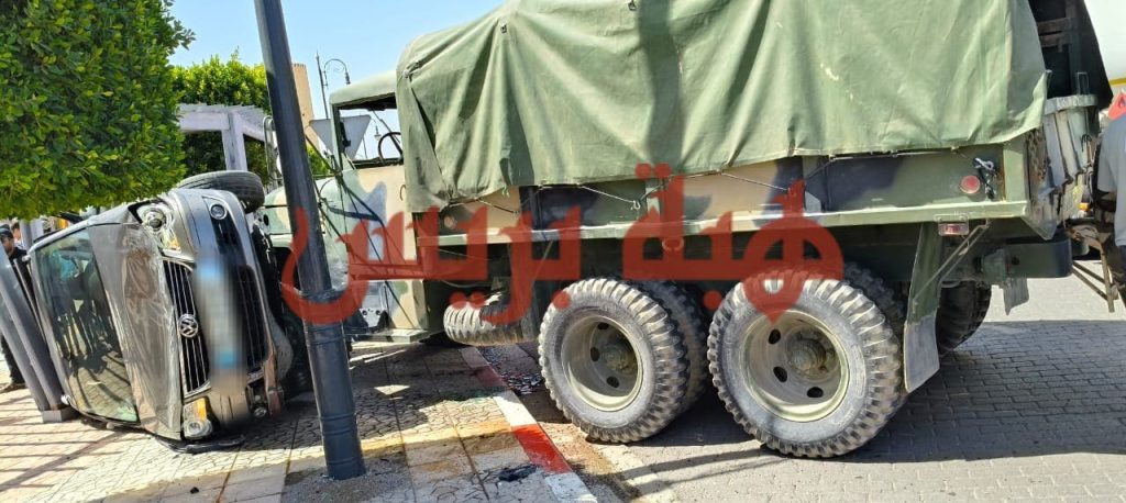 جرسيف.. إصابة شخصين في حادث سير بين شاحنة عسكرية وسيارة بشارع محمد السادس