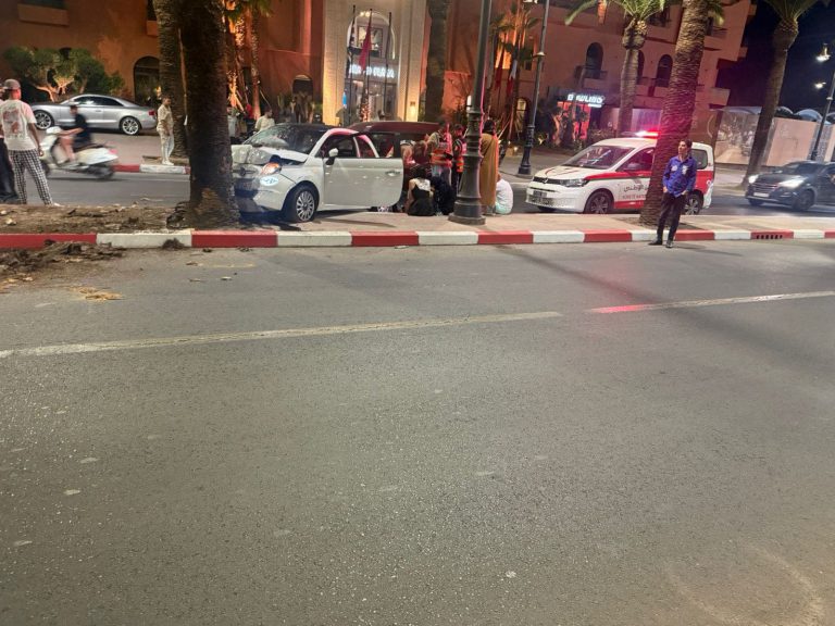 حادثة سير خطيرة ترسل فتاتين للمستشفى بمراكش (صور)