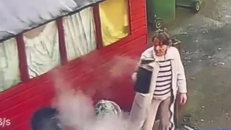 جريمة مروعة.. امرأة تسكب ماءً مغلياً على جارتها وحفيدها (فيديو)